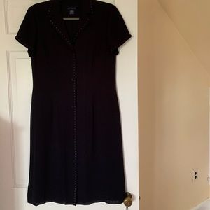 Ann Taylor navy blue shirt dress
